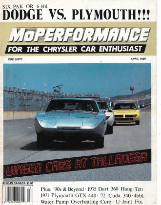 MOPERFORMANCE 1989 APR - DODGE V PLYMOUTH, WINGED NASCARS, '68 HEMI CUDA SS/AA